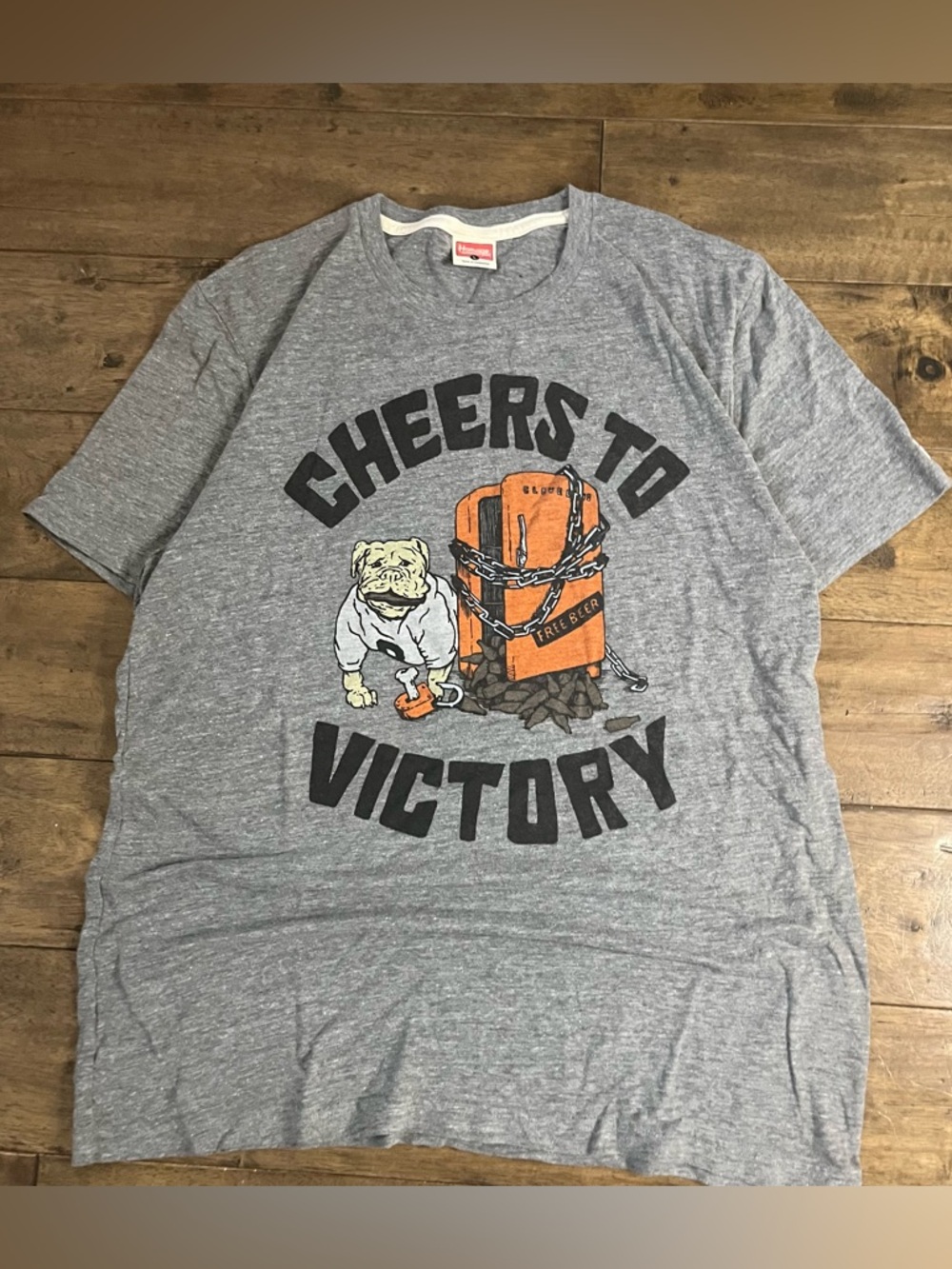 Vintage Single Stitch “Cheers To Victory” Funny T Shirt